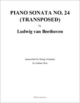Piano Sonata No. 24 in F-Sharp Major Orchestra sheet music cover